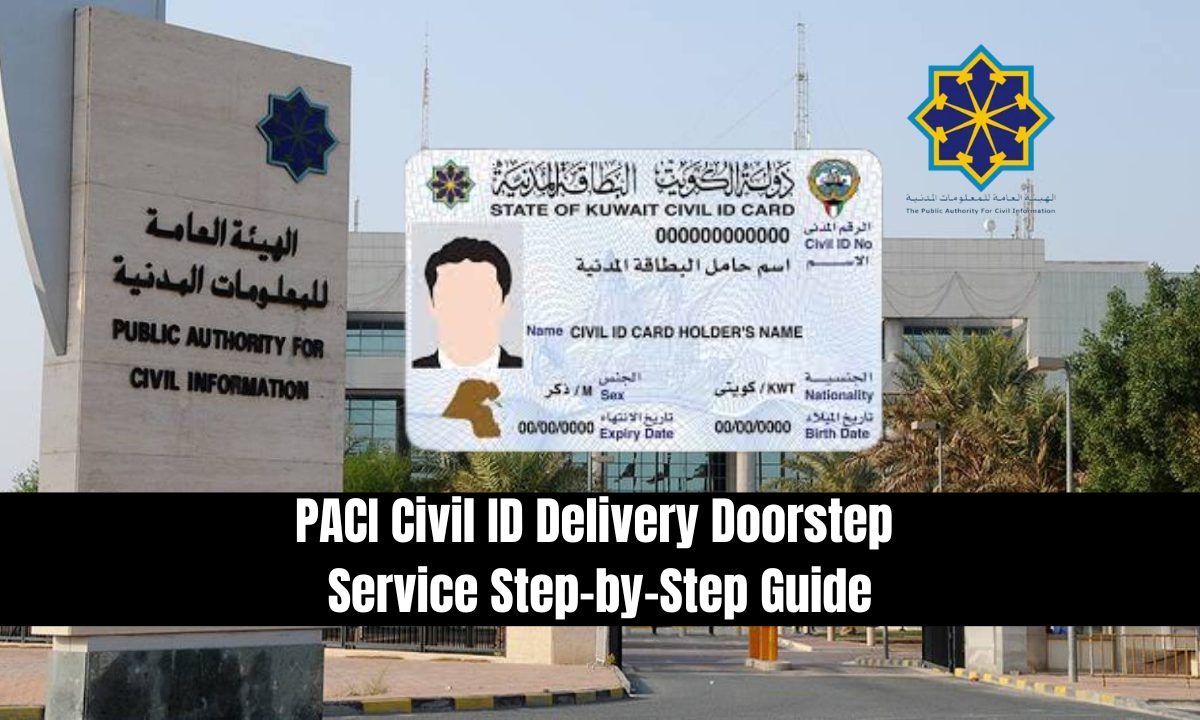 PACI Civil ID Delivery Doorstep Service Step-by-Step Guide